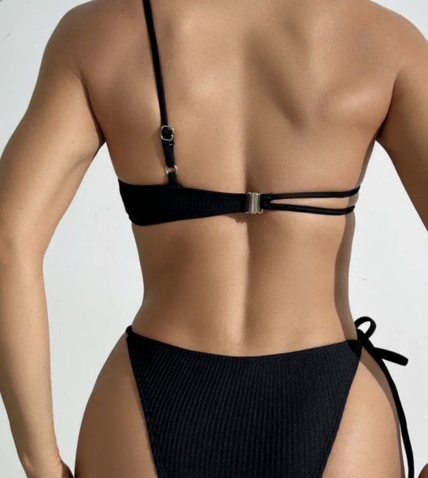 MAILLOT DE BAIN NOIR 2PIECES 