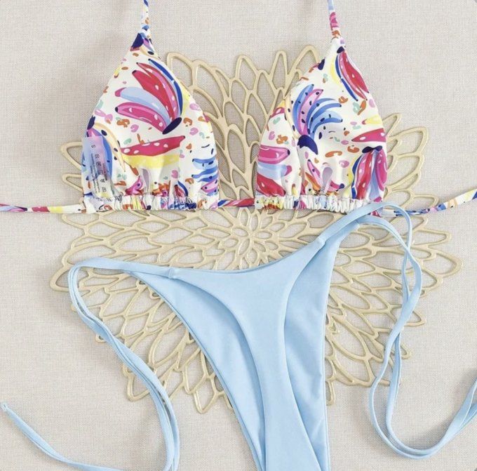 MAILLOT DE BAIN C BLEU 2 PIECES