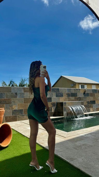 ROBE COURTE EMERAUDE