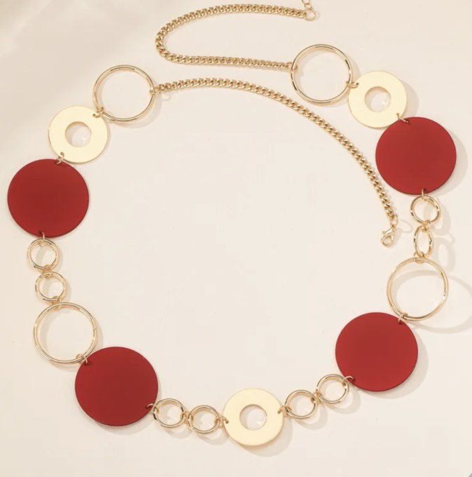 SAUTOIRE ROUGE