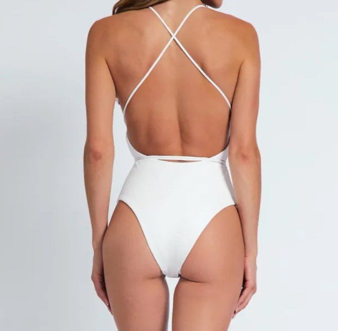 MAILLOT DE BAIN 1PIECE - BLANC R