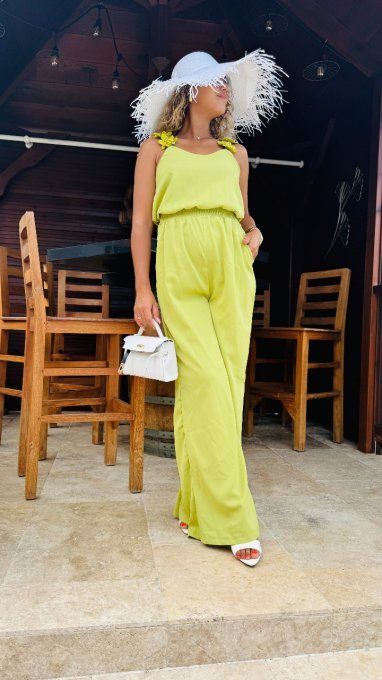 COMBINAISON PANTALON F VERT