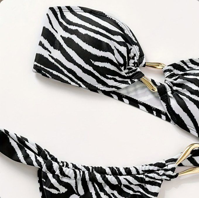 MAILLOT DE BAIN 2 PIECES /ZEBRE
