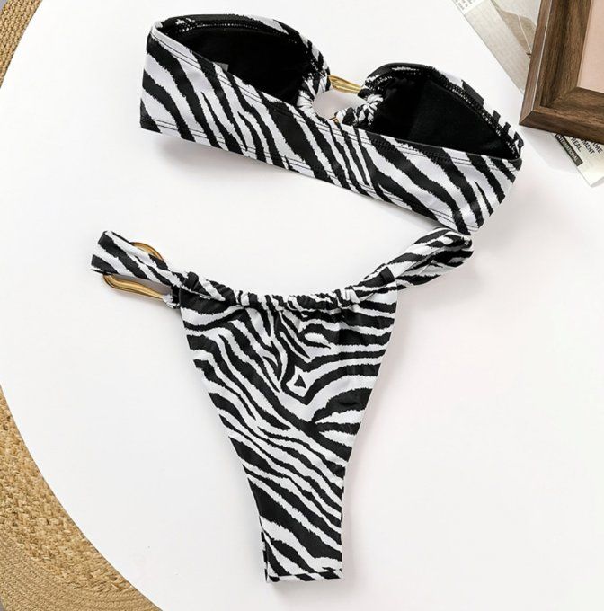 MAILLOT DE BAIN 2 PIECES /ZEBRE