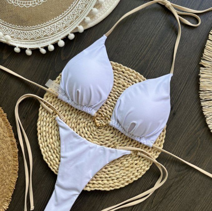 MAILLOT DE BAIN 2 PIECES / BLANC PC