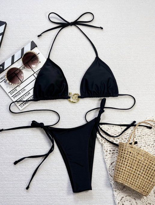 MAILLOT DE BAIN 2 PIECES / NOIR