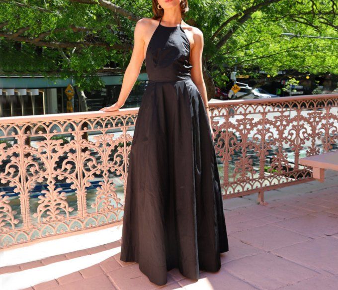 ROBE LONGUE DN - NOIRE