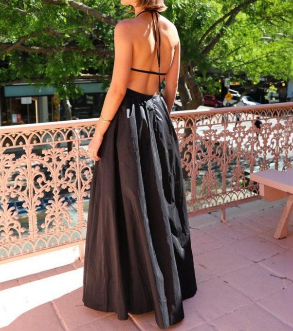 ROBE LONGUE DN - NOIRE